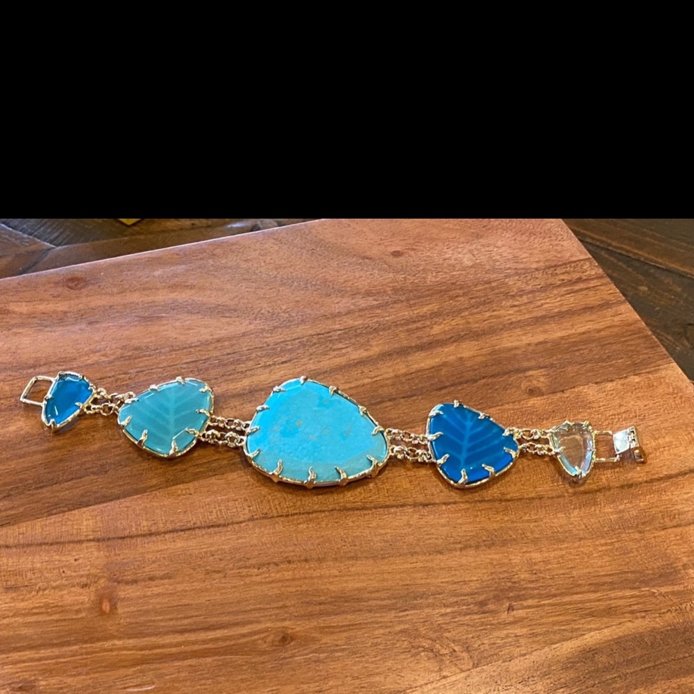 Kendra Scott Khammi Blue and 14K Gold Bracelet